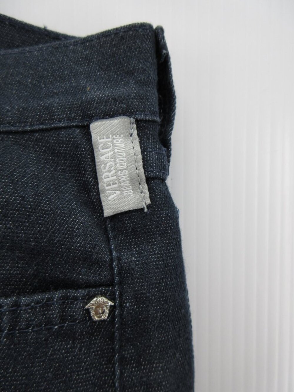 Versace Jeans Couture Jeans 26 Flip Cuff Denim Stretch Pants Italy - Picture 10 of 15